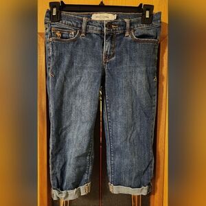 Abercrombie Capri jeans.  Size 14 slim girls. Pre-owned